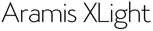 Aramis XLight Font