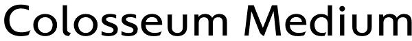 Colosseum Medium Font