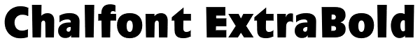 Chalfont ExtraBold Font