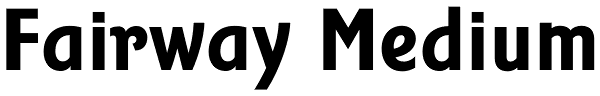 Fairway Medium Font