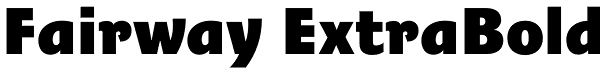 Fairway ExtraBold Font
