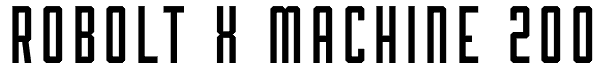 Robolt X Machine 200 Font