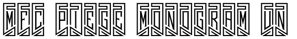 MFC Piege Monogram Un Font