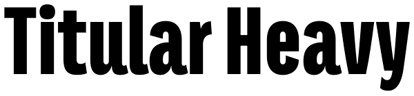 Titular Heavy Font