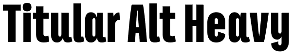 Titular Alt Heavy Font