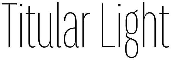 Titular Light Font