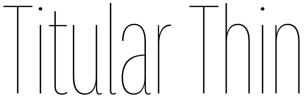 Titular Thin Font