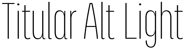 Titular Alt Light Font