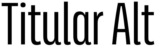 Titular Alt Font