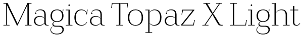 Magica Topaz X Light Font