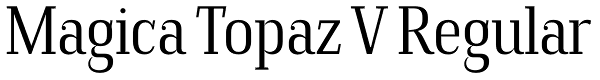 Magica Topaz V Regular Font