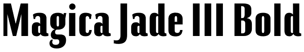 Magica Jade III Bold Font