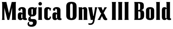 Magica Onyx III Bold Font