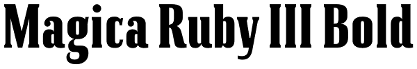 Magica Ruby III Bold Font