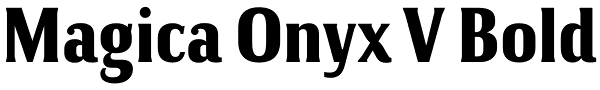 Magica Onyx V Bold Font