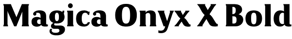 Magica Onyx X Bold Font