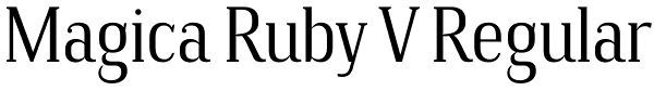 Magica Ruby V Regular Font