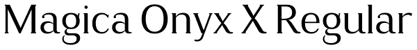 Magica Onyx X Regular Font