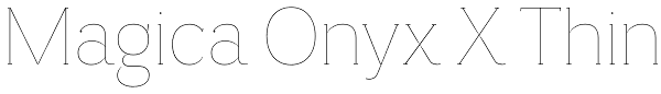 Magica Onyx X Thin Font