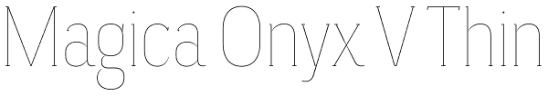 Magica Onyx V Thin Font