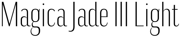 Magica Jade III Light Font