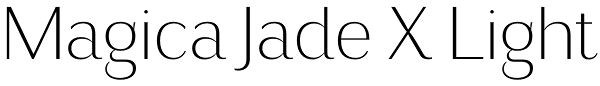 Magica Jade X Light Font