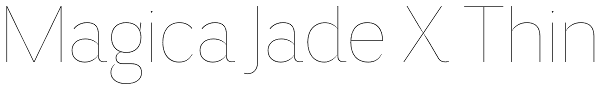 Magica Jade X Thin Font