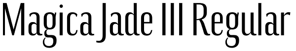 Magica Jade III Regular Font