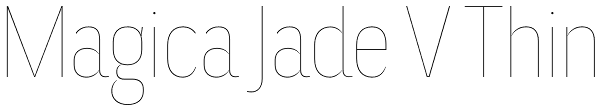 Magica Jade V Thin Font