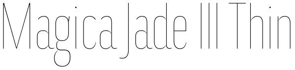 Magica Jade III Thin Font