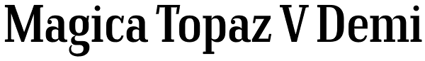 Magica Topaz V Demi Font