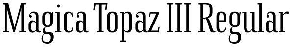 Magica Topaz III Regular Font