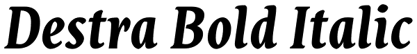 Destra Bold Italic Font