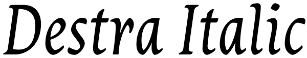 Destra Italic Font