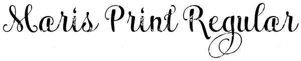 Maris Print Regular Font