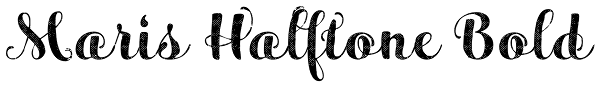 Maris Halftone Bold Font