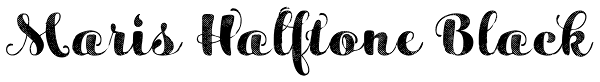 Maris Halftone Black Font