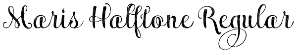 Maris Halftone Regular Font