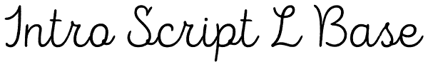 Intro Script L Base Font