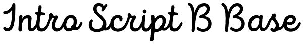 Intro Script B Base Font