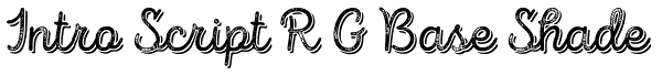 Intro Script R G Base Shade Font