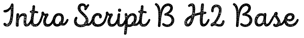 Intro Script B H2 Base Font