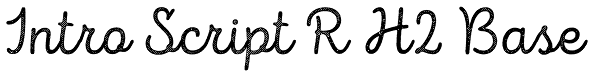 Intro Script R H2 Base Font