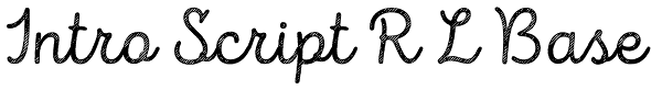 Intro Script R L Base Font