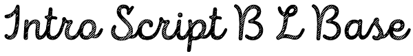 Intro Script B L Base Font