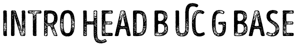 Intro Head B UC G Base Font