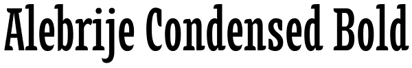 Alebrije Condensed Bold Font