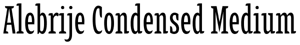 Alebrije Condensed Medium Font