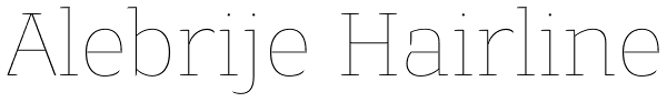 Alebrije Hairline Font