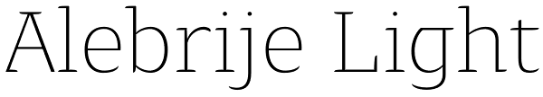 Alebrije Light Font
